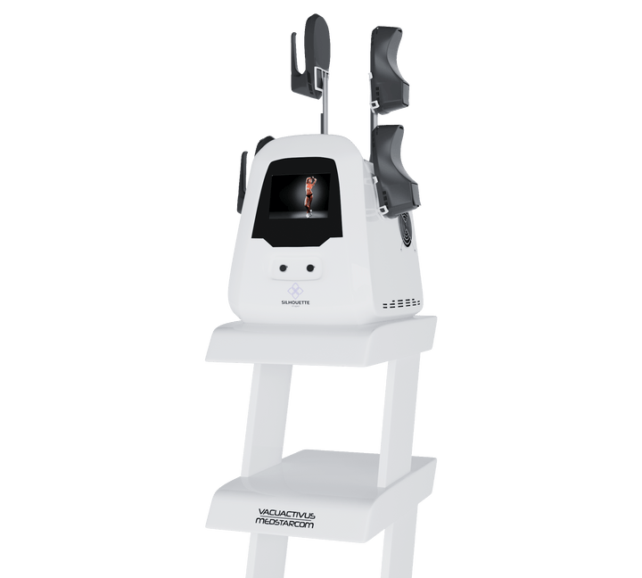 Vacuactivus Silhouette Shaper machine with a sleek design and intuitive display for wellness technology