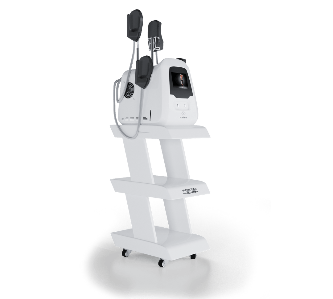 Vacuactivus Silhouette Shaper machine on a mobile cart for effective wellness technology treatments