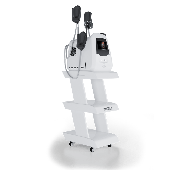 Vacuactivus Silhouette Shaper machine on a mobile cart for effective wellness technology treatments
