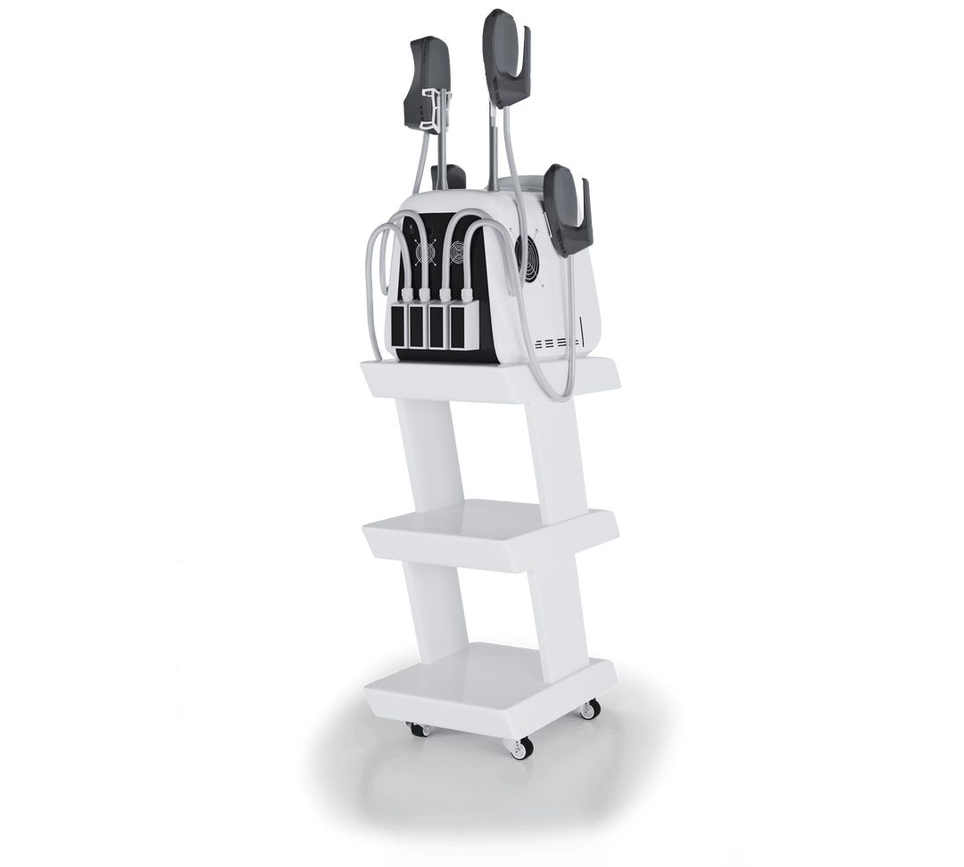 Vacuactivus Silhouette Shaper machine with ergonomic design and multiple treatment attachments for wellness therapy