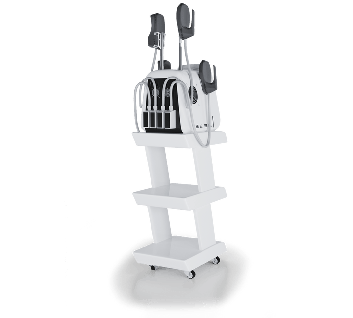 Vacuactivus Silhouette Shaper machine with ergonomic design and multiple treatment attachments for wellness therapy