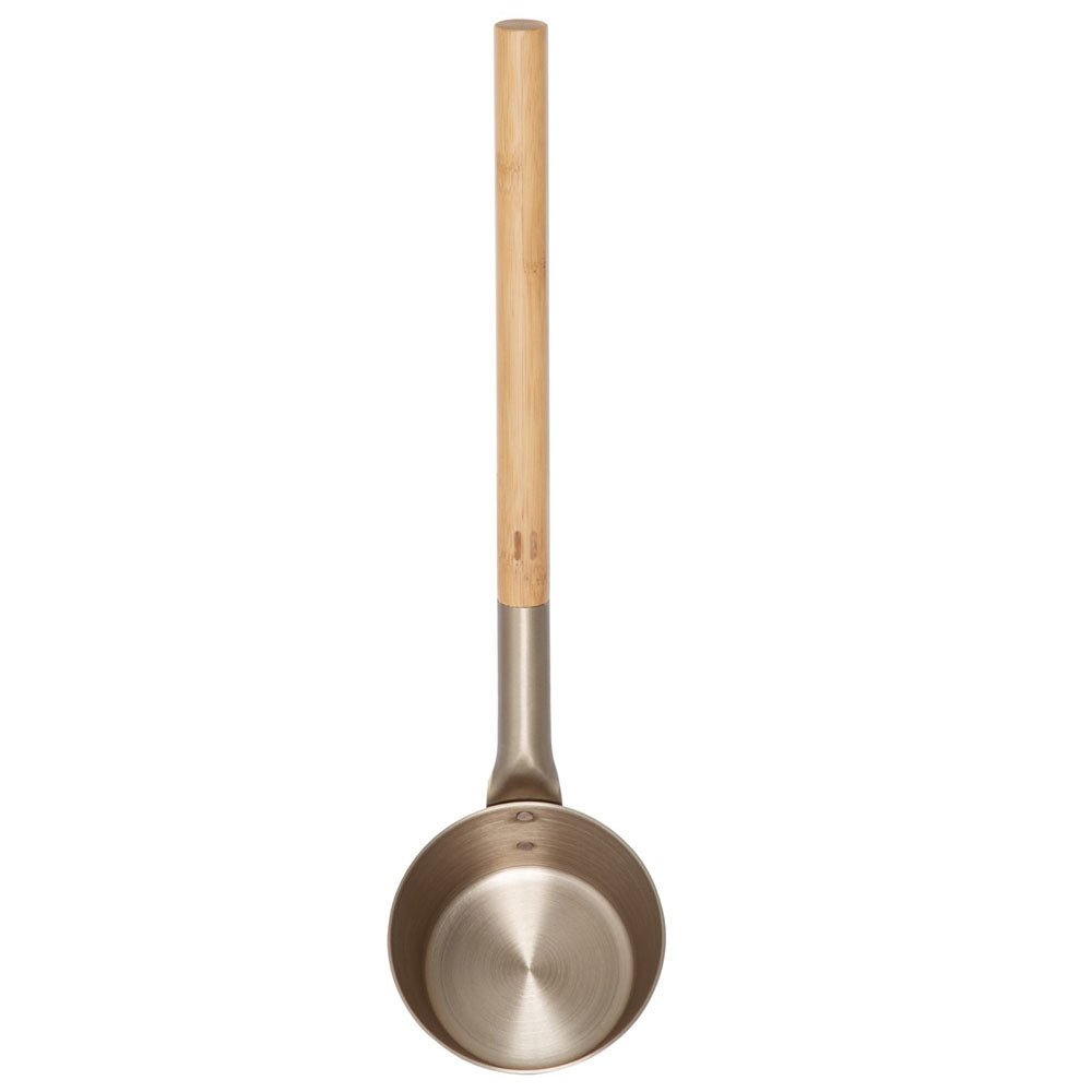 Rento Stainless Steel Ladle with Bamboo Handle for Serving Soups and Stews