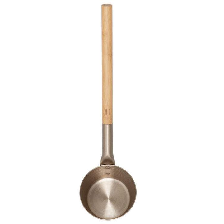 Rento Stainless Steel Ladle with Bamboo Handle for Serving Soups and Stews