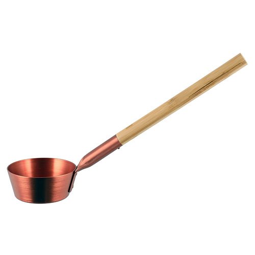 Rento Copper Measuring Scoop with Bamboo Handle for Accurate Portion Control