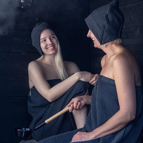 Rento Sauna Hats in Black, Perfect for Enhancing Comfort During Sauna Sessions
