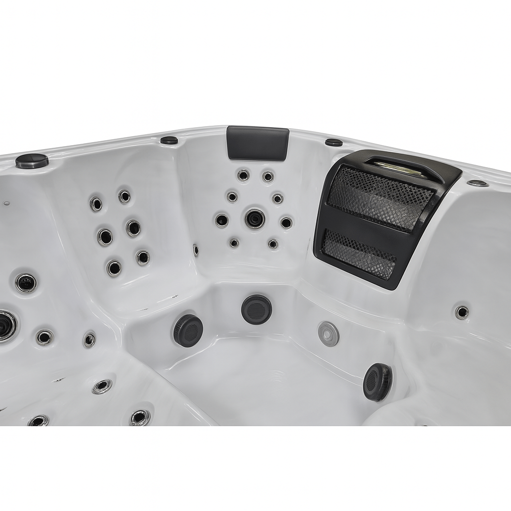 Luxury Spa Victoria Elite Series spa interior featuring multiple jets and ergonomic seating