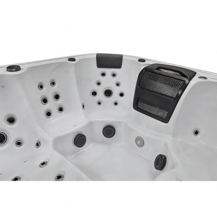 Luxury Spa Victoria Elite Series spa interior featuring multiple jets and ergonomic seating