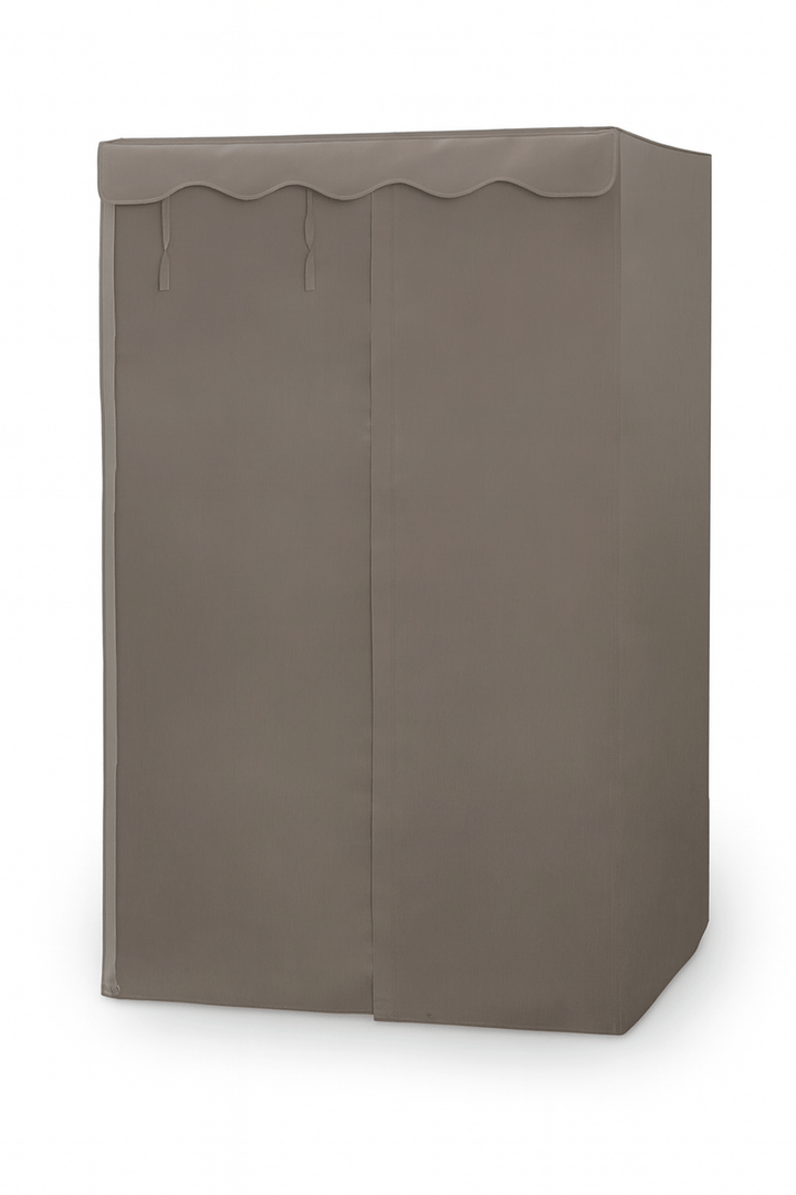 Finnmark waterproof sauna cover in neutral color, designed for protecting sauna units from water damage