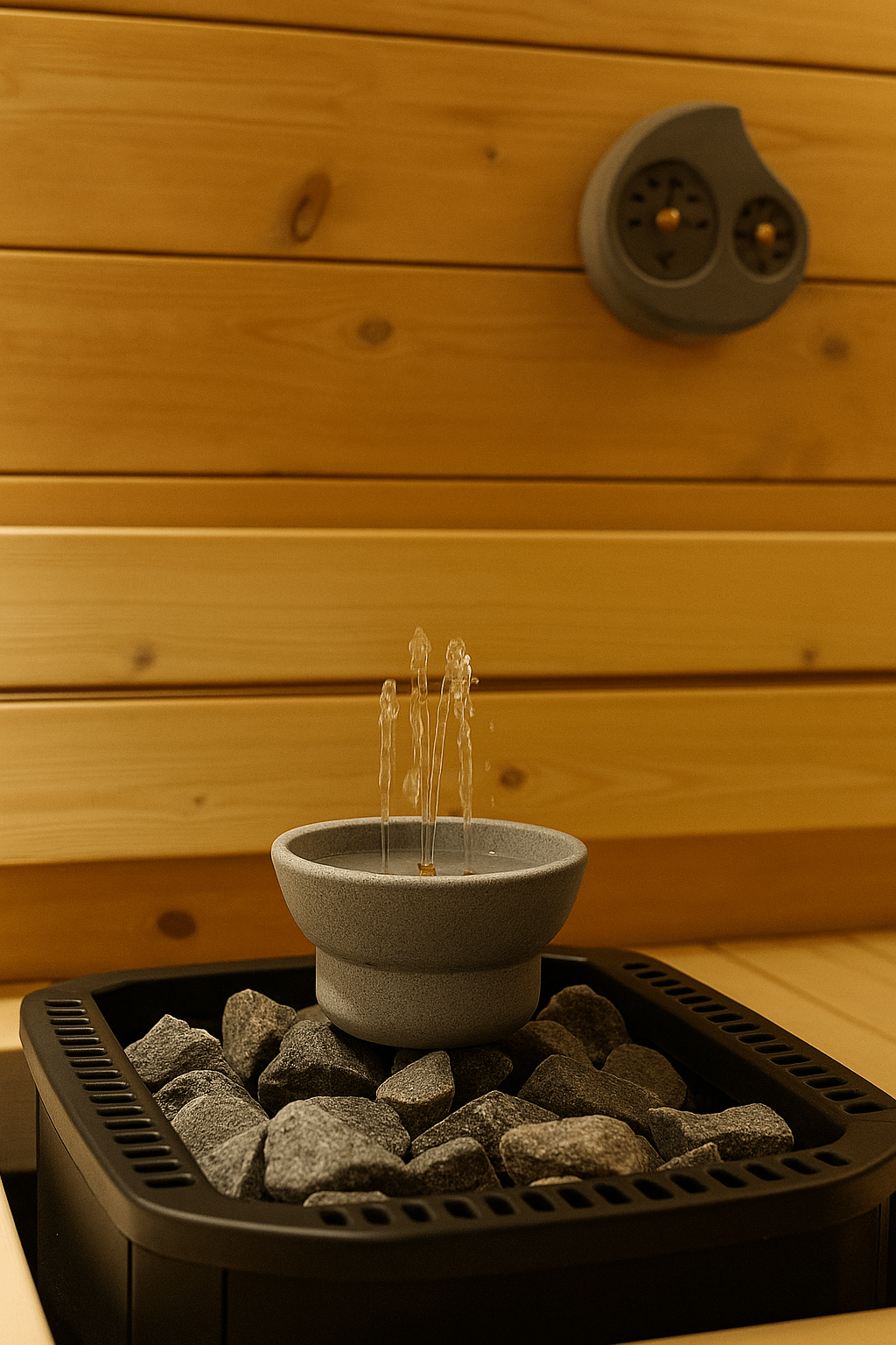 Hukka Saunamaestro Sauna Fountain and Essence Diffuser - My Luxury Home Spa