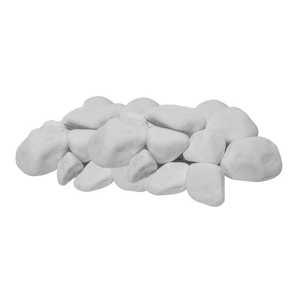 Harvia white decorative sauna stones neatly arranged for sauna accessory use
